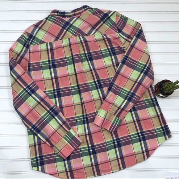 J. Crew Plaid Button Down Shirt XL - Picture 5 of 6